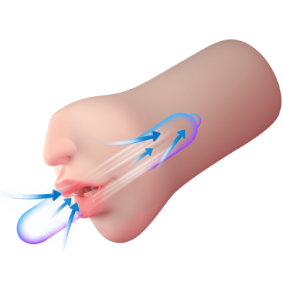 Suction Kiss - Sucking & Vibrating Mouth - Amovibe (Light Skin Tone)