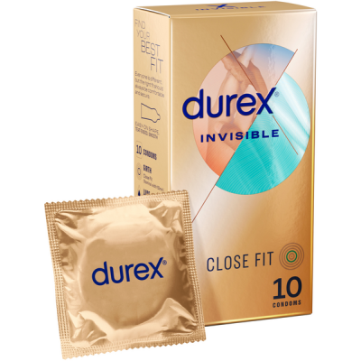 Durex Invisible - Close Fit 10's Condoms