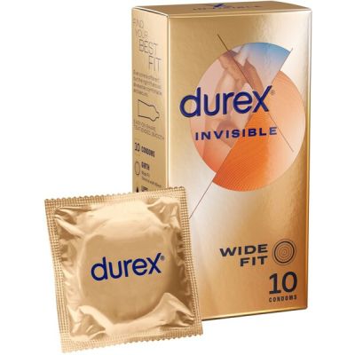 Durex Invisible - Wide Fit 10's Condoms