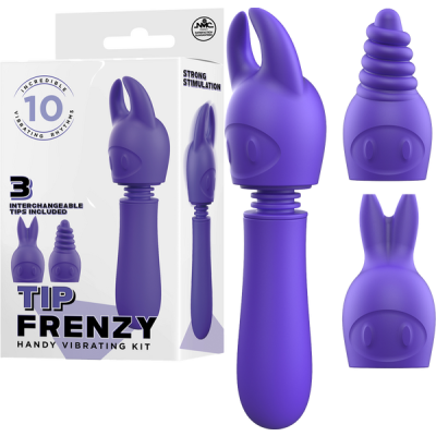 Tip Frenzy Vibrating Kit - Excellent Power (Purple)