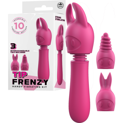 Tip Frenzy Vibrating Kit - Excellent Power (Pink)