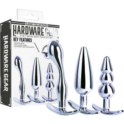 3 in 1 Metal Butt Plug Kit Set (Type C)
