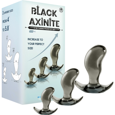3 In 1 Anal Plug Kit Set (Bent smoke)