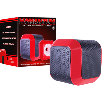 The Cube - Momantum - All Rounded Stimulation - Excellent Power (Red & Black)