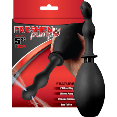 Freshen Pump Anal Douche Ribbed (Black)