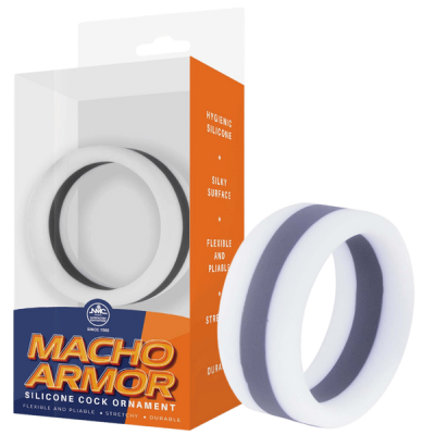 Macho Armor Cock Ornament (Grey)