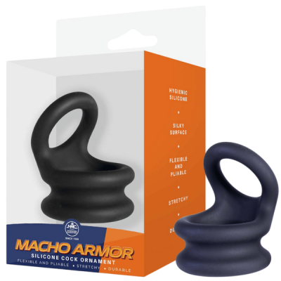 Macho Armor Medium Cock Ring (Black)