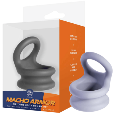 Macho Armor Medium Cock Ring (Grey)