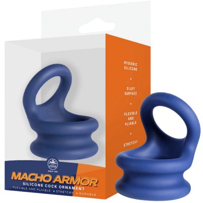 Macho Armor Medium Cock Ring (Blue)