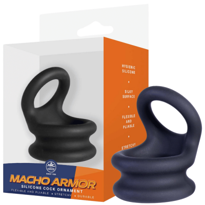 Macho Armor Large Cock Ring (Black)
