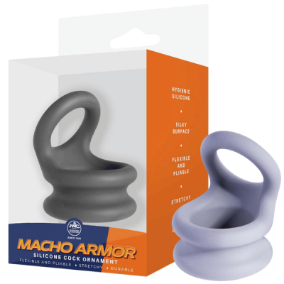 Macho Armor Large Cock Ring (Grey)