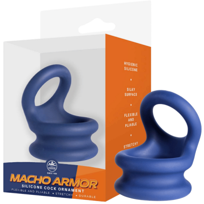 Macho Armor Large Cock Ring (Blue)