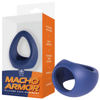 Macho Armor Cock & Ball Ring (Blue)
