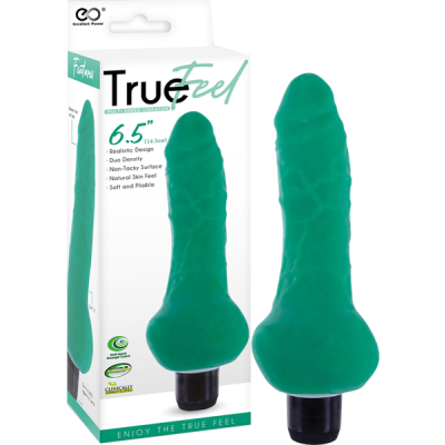 Ballsy Vibrating Dildo - 6.5" - True Feel - Excellent Power (Green)