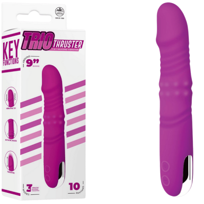 3in1 Silicone Vibrator (Purple)