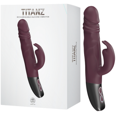 Titanz Rotating Rabbit Vibrator - Excellent Power (Rubine Red)