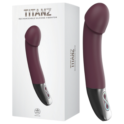 Rechargeable Silicone Vibrator (Rubine Red)