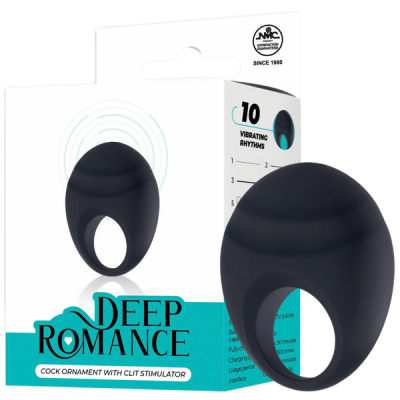 Deep Romance Cock Ornament with Clit Stimulator