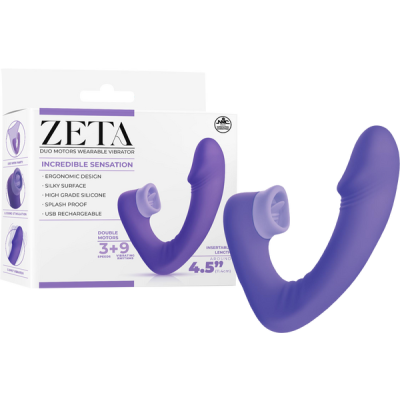 Dual Motor Wearable Vibrator (Purple)