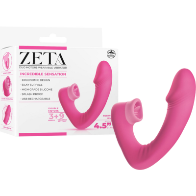 Dual Motor Wearable Vibrator (Pink)