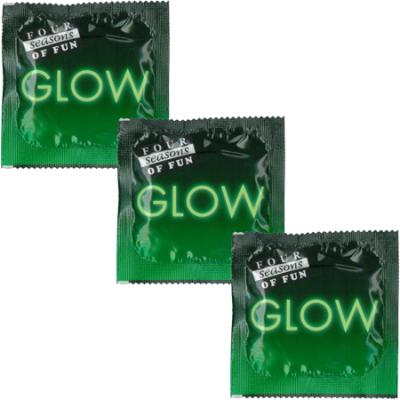 Four Seasons Glow N Dark Condoms 144pk
