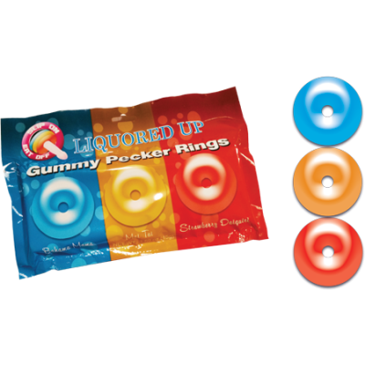 Liquored Up Pecker Gummy Rings (3 Pack)