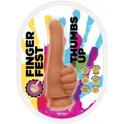 Thumbs Up - Finger Fest Dildo - Hott Products (Medium Skin Tone)