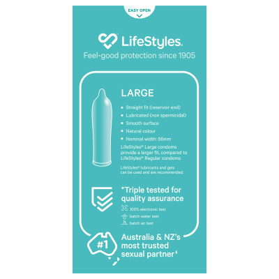 Lifestyles Large 10's Condoms