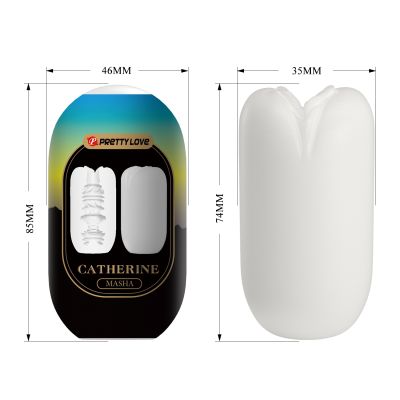 Catherine Masha Egg Masturbator (White)