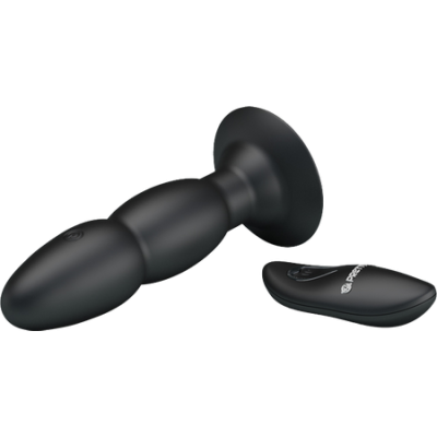 Beaded For Extra Pleasure Remote Butt Plug