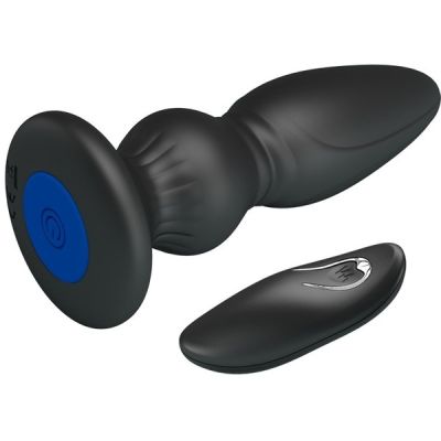 Mr. Play Powerful Vibrating Anal Plug (Black - Type B)