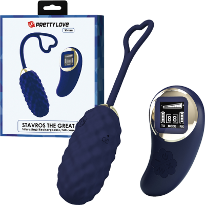 Vivian Remote Control Egg - Pretty Love (Navy Blue)