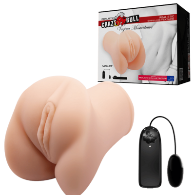 Violet - Vibrating Vagina Masturbator - Crazy Bull - Pretty Love (Light Skin Tone)