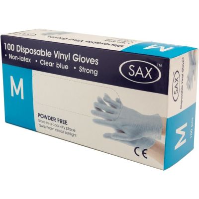 Disposable Vinyl Gloves X 100 - Medium