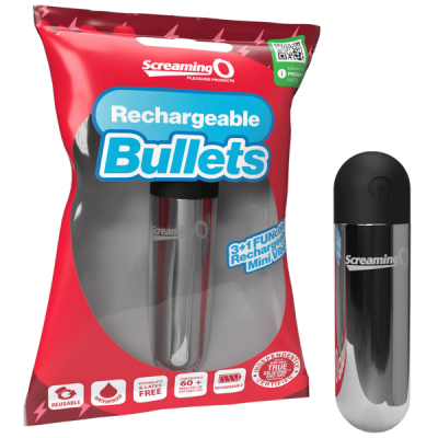 Rechargeable Bullet Vibrator (Silver)