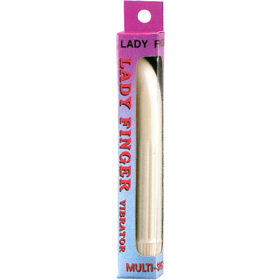 Lady Finger Vibrator (White)