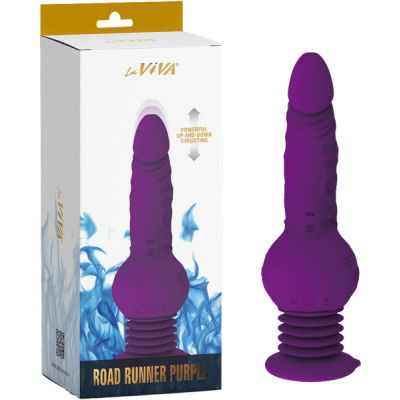Road Runner Vibrating, Rotating, & Thrusting Vibrator (Purple)
