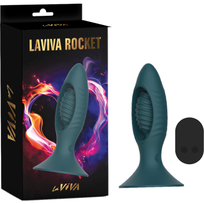 Laviva Rocket - Remote Controlled Butt Plug (Teal)