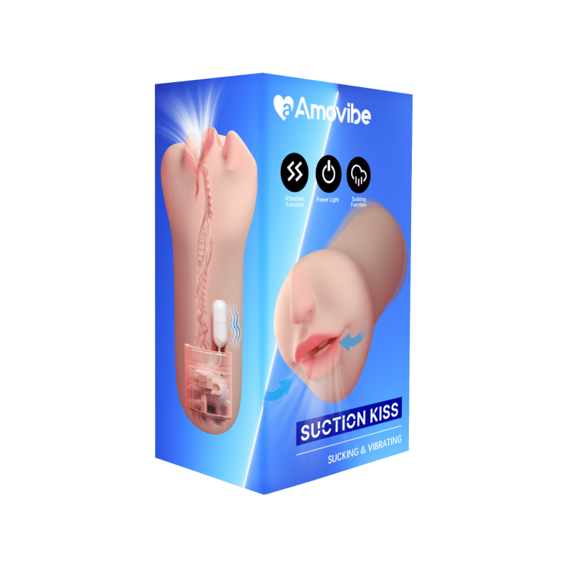 Suction Kiss - Sucking & Vibrating Mouth - Amovibe (Light Skin Tone)