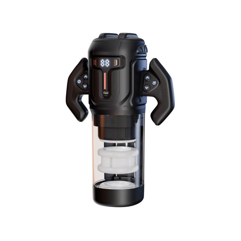 Turbo - Thrusting & Rotating Masturbator - Amovibe (Black)