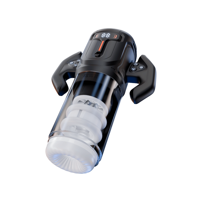 Turbo - Thrusting & Rotating Masturbator - Amovibe (Black)