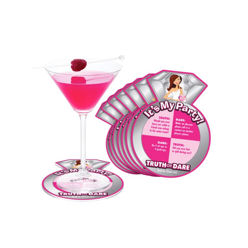 Bride-To-Be Truth or Dare Coasters - Ball & Chain