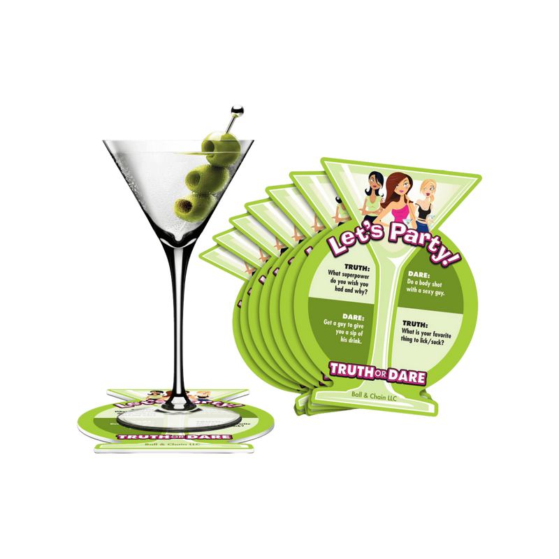 Truth or Dare Party Coasters - Ball & Chain