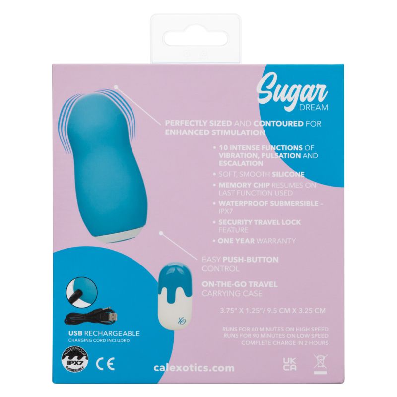 Sugar Dream Contoured Stimulator - Calexotics (Blue)