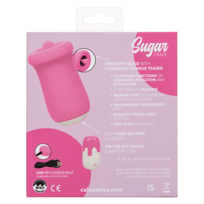Sugar Craze Flickering Tongue Teaser - Calexotics (Pink)