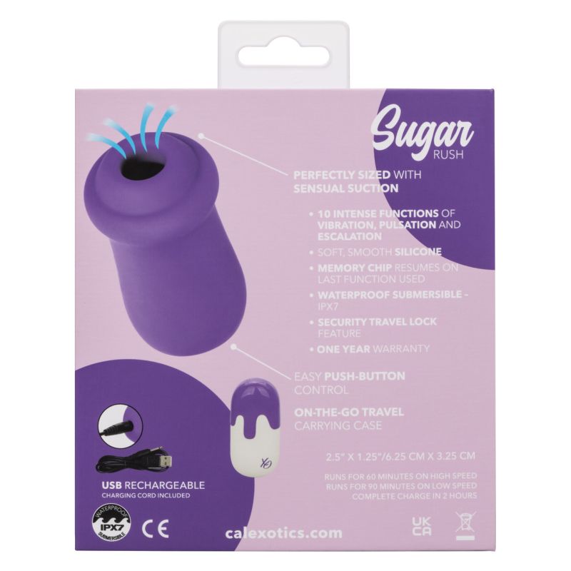 Sugar Rush Suction Stimulator - Calexotics (Purple)