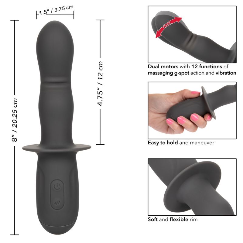 Ramrod Rocking Dual Motor Vibrator (Black)