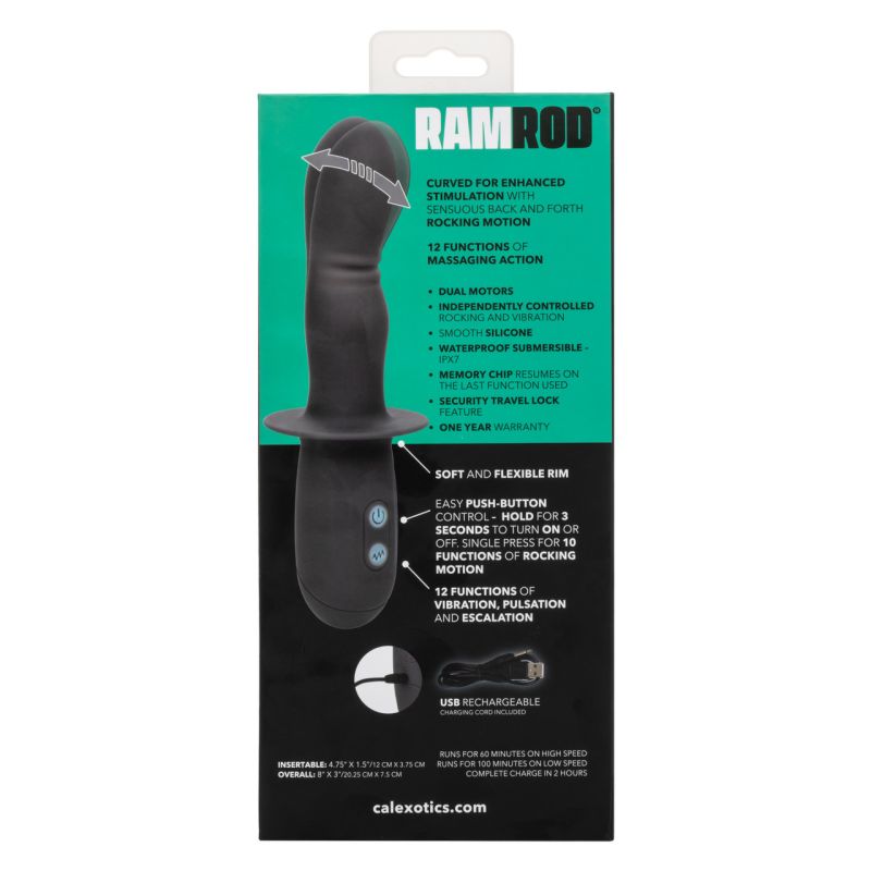 Ramrod Rocking Dual Motor Vibrator (Black)