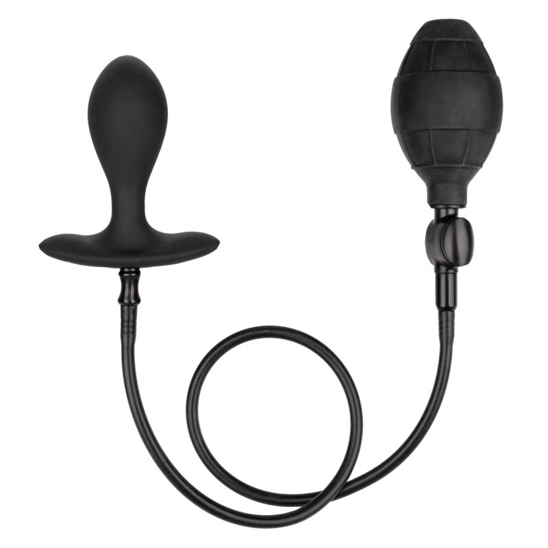 Weighted Silicone Inflatable Plug (Black)