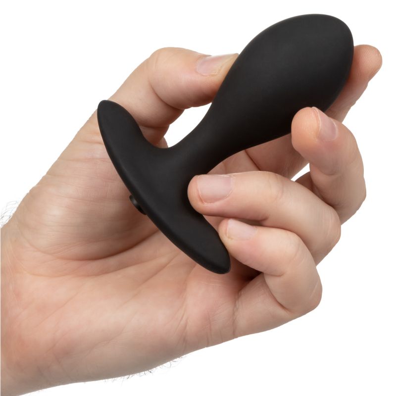 Weighted Silicone Inflatable Plug (Black)